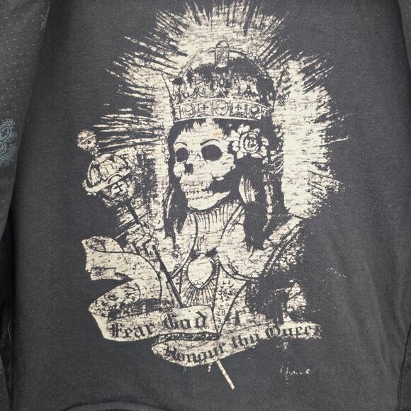 House of Howe Reconstructed Blazer Jacket Skull Lining Men's Size 42 Vtg Y2K - Picture 12 of 16